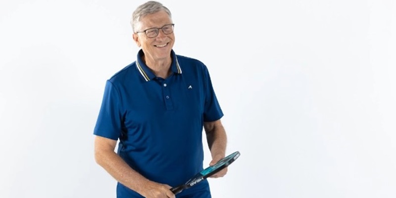 Tỷ phú Bill Gates là người nổi tiếng yêu thích luyện tập môn ‘tennis mini’